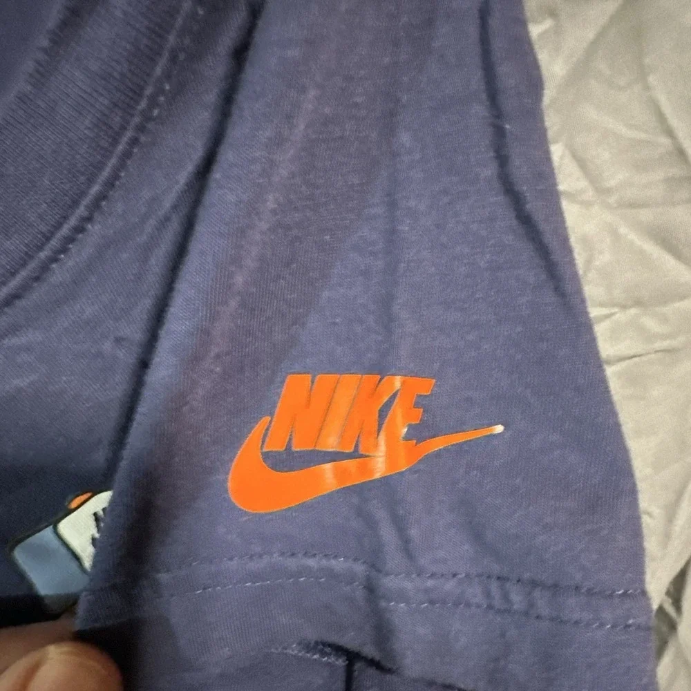 Nike The Nike Tee Blue Baseball Graphic Print Crew Neck T-Shirt Teens L (7) NWOT
